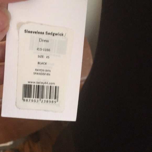 Bailey 44 sleeveless Sedgwick mod dress blk - Picture 6 of 8